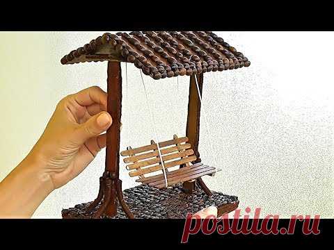 Миниатюрная КАЧЕЛЯ своими руками / ИДЕЯ, Декор своими руками