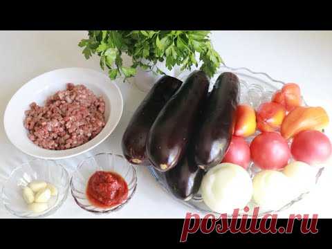 Баклажаны с фаршем.Жареные.Легко и быстро.