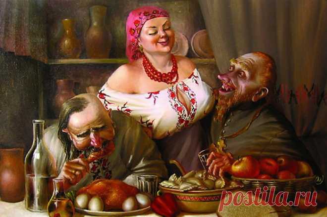 Ух, какие пампушечки! :)) Феномен полной женщины. Забавные рисунки художника Александра Иванова