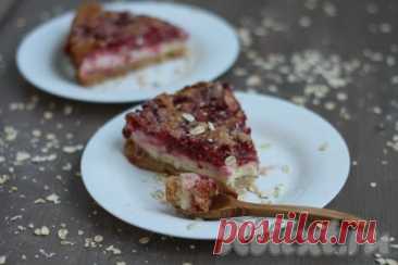 Пирог с творогом, ягодами и овсянкой: 12 фото в рецепте