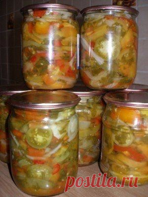 Зелёные помидоры закусочные