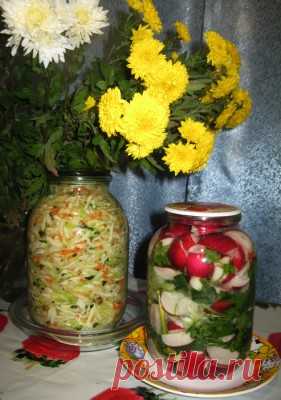 Пикули - квашеный редис с зеленью (корейская кухня) : Закуски и бутерброды