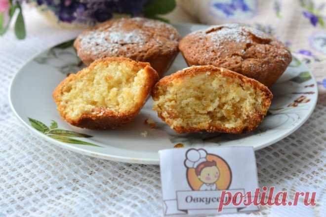 Вкусные творожные кексы - Простые рецепты Овкусе.ру