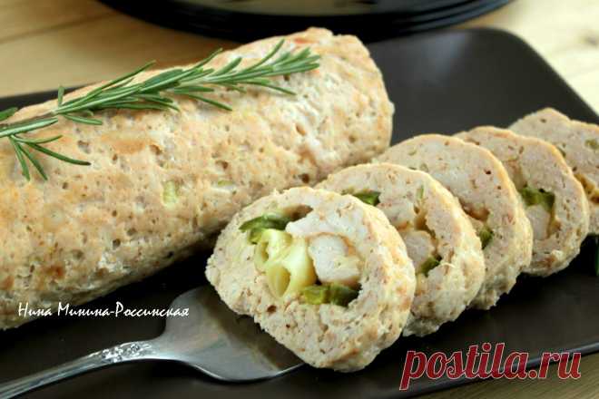 Рулет из куриного фарша | Русская кухня