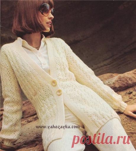 Белый кардиган спицами. Как связать длинный кардиган спицами Белый кардиган спицами. Как связать длинный кардиган спицами