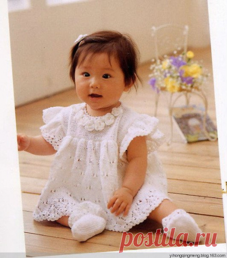 Вязать детское платье спицами. Вязанные детские платья | Лаборатория домашнего хозяйства