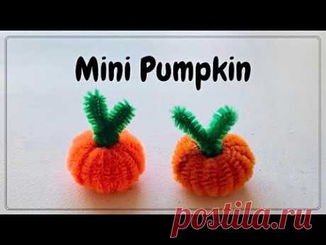 How to make Pipe cleaner pumpkins | Halloween pumpkin | Mini pumpkins