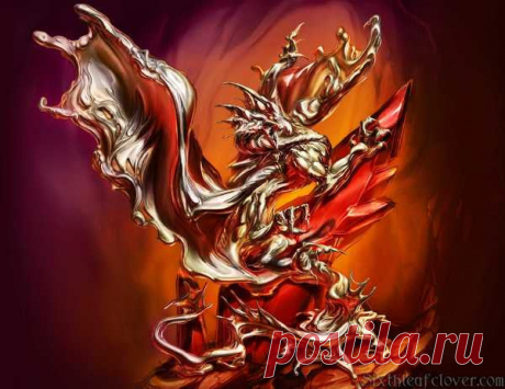 Liquid Metal Dragon A mercury dragon, created by a bizarre twist to alchemy and reincarnation of dragons' soul, is showing off how fluidic the body of liquid metal can be.
