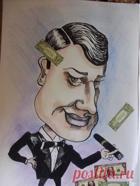 шаржи и акварель - 17 фото. Фотографии Нэля Гурево.