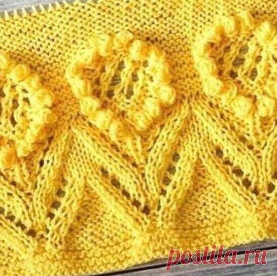 Необычный узор для оформления низа изделия. Схема вязания

@knittingshow