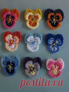 Crochet Flower & Leaves 2