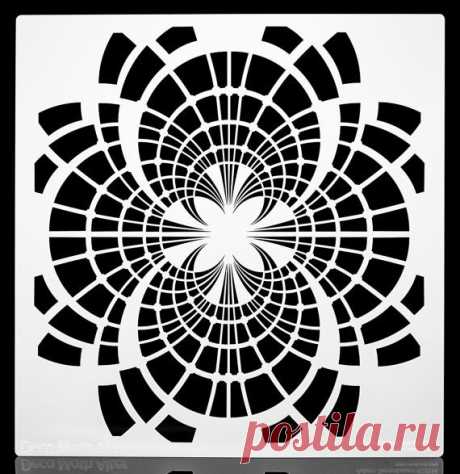 Art Deco Moth Dreamcatcher Stencil. Wall / от OverlayAirStencils