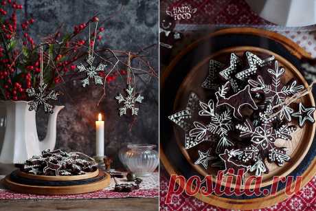 Шоколадное рождественское печенье с пряностями - HAPPYFOOD