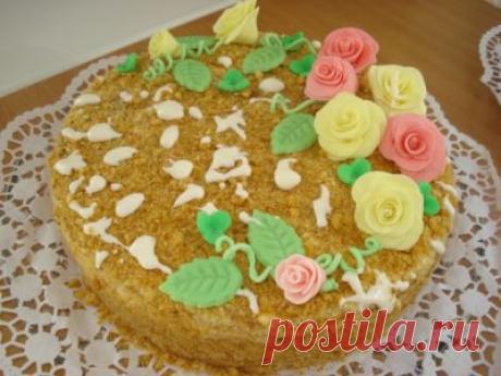 Торт &quot;Пуховик&quot; (медовик).