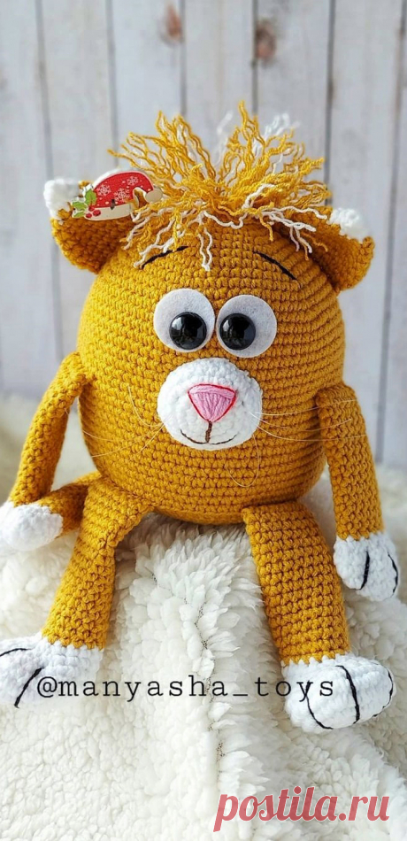 PDF Кот Гарфилд крючком. FREE crochet pattern; Аmigurumi animal patterns. Амигуруми схемы и описания на русском. Вязаные игрушки и поделки своими руками #amimore - котик аминеко, кот, кошечка, кошка, котенок.