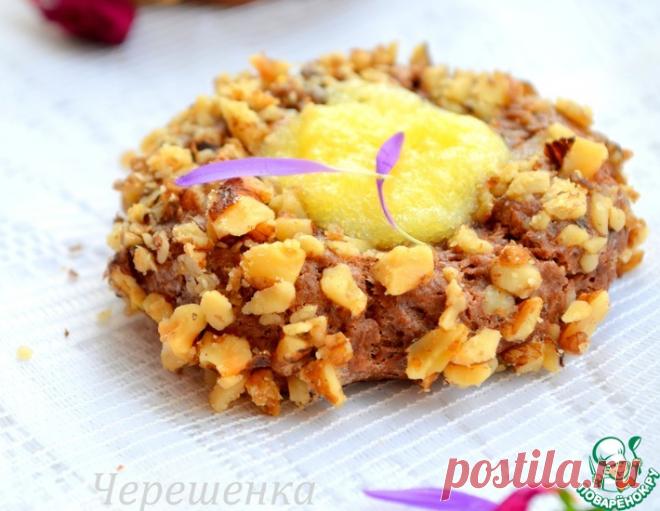 Печенье с орехами и апельсиновым курдом – кулинарный рецепт