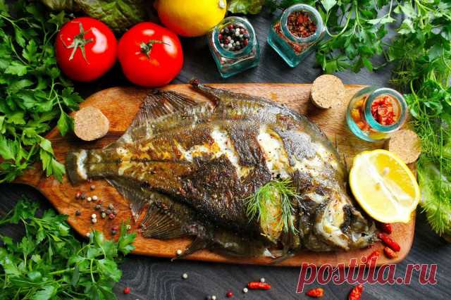Камбала жареная на сковороде целиком рецепт фото пошагово и видео - 1000.menu