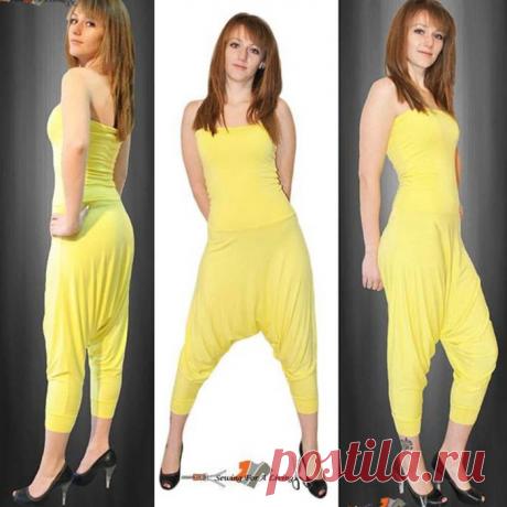 Выкройка-шаблон шаровар