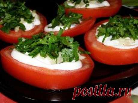 Вкусные закуски из помидоров.