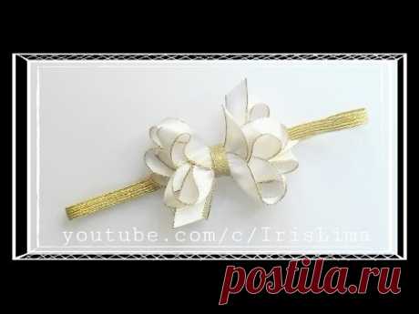Como Fazer Laço Boutique Triplo Com Ponta Diy ,Tutorial ,Pap By Iris Lima How To Make a Hair Bow