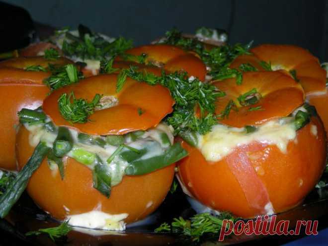 Помидоры фаршированные Фасолью и Сыром.