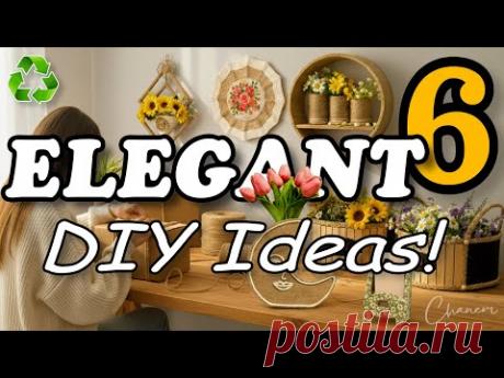 6 ПОТРЯСАЮЩИХ идей DIY для декора дома, которые выглядят как из роскошного магазина! 😍♻️