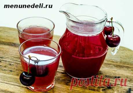 Кисель из вишни рецепт с фото / Меню недели