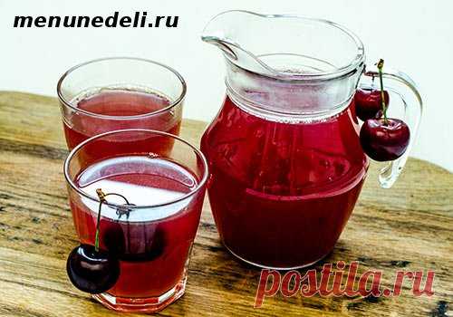 Кисель из вишни рецепт с фото / Меню недели