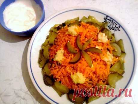 Салат Обжорка с курицей