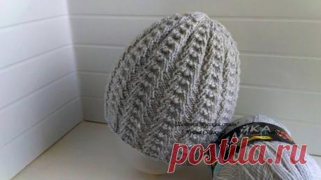 Она подойдёт многим! Шапочка спицами “Русский стиль” – Мастер класс по вязанию круговыми рядами (Вязание спицами) – Журнал Вдохновение Рукодельницы