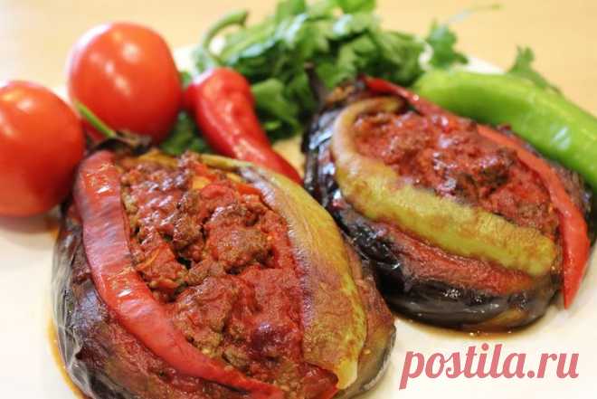 Карныярык. Фаршированные баклажаны. Турецкая кухня - Простые рецепты Овкусе.ру