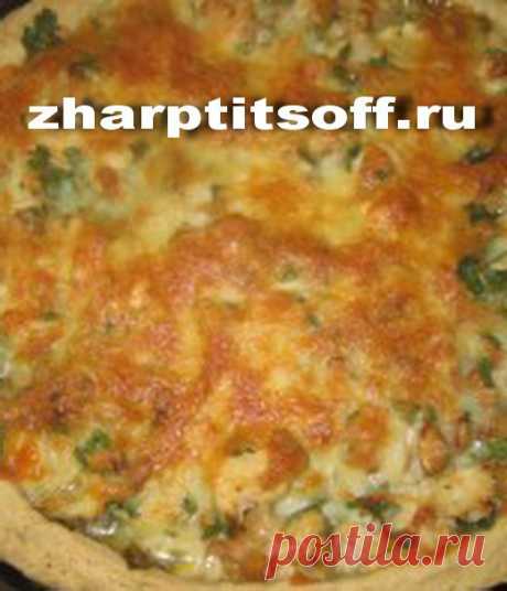 Пирог с курино-фасольной начинкой