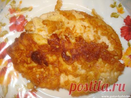 Отбивная из куриного филе в кляре
