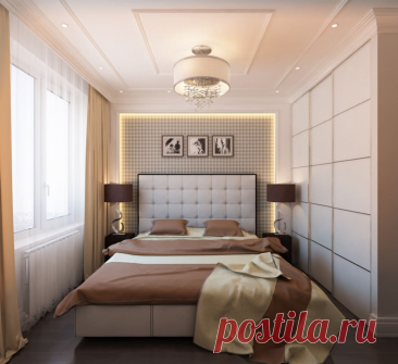 Как комфортно обустроить крохотную спальню?