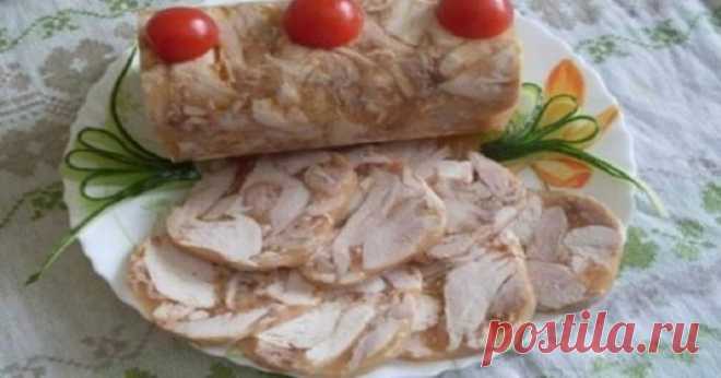 Куриный рулет в бутылке. Отличная холодная закуска!