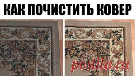Как легко очистить ковер 
Чтобы сократить траты на средства для мытья ковров, которые нам предлагают купить в магазинах, давайте сделаем средство для мытья ковров сами. Это средство будет в разы дешевле, без бесконечного списка химии с составе и самое главное - оно будет чистить. 
Итак, нам понадобится пустая тара среднего размера с распылителем, в которую мы добавим: 
- 1 столовую ложку соды; 
- 1/3 стакана уксуса; 
- горячую воду, не кипяток (не доходя около 5 см до края тары); 
- 1 столов