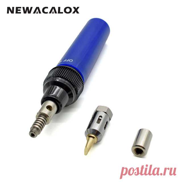 Newacalox Мини DIY бутан газовый паяльник припой пистолет факел Совет Инструмент 3 в 1 электроники паяльник Фигурные ручки беспроводные купить на AliExpress