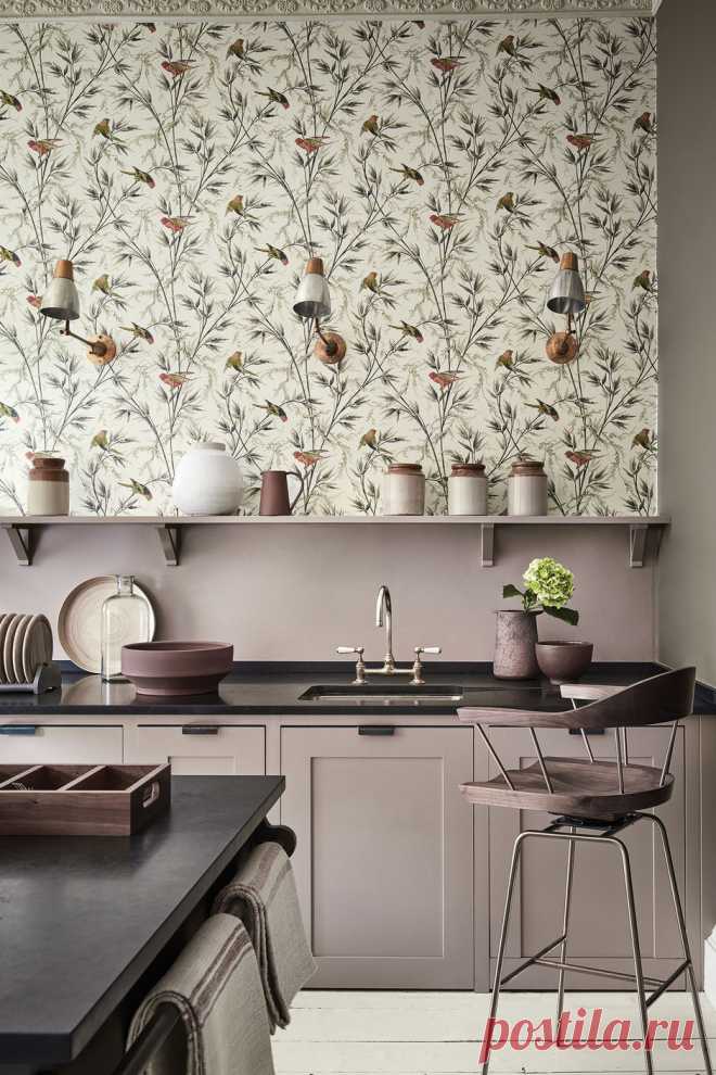 Обои с рисунком в интерьере: 10 идей | ELLE Decoration