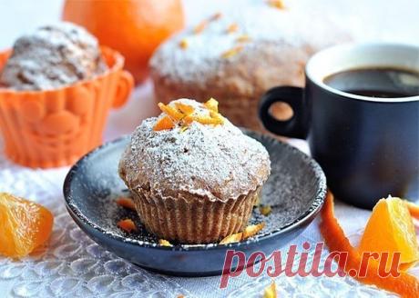 Творожные маффины с мандаринами.
