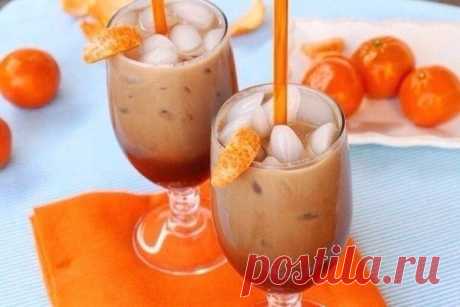 Мокка со льдом и мандарином