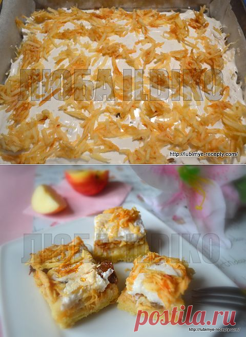Яблочный пирог со взбитыми белками | Любимые рецепты