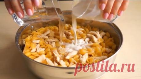 Макароны так мало кто готовит! Несложный рецепт! Очень вкусно!
