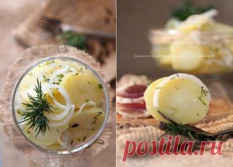 САЛАТ С МАРИНОВАННЫМ КАРТОФЕЛЕМ