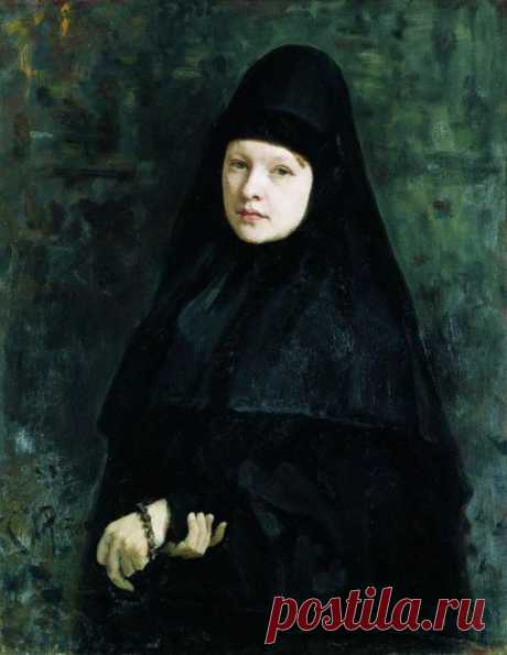 Илья Ефимович Репин -  Монахиня  (1878)