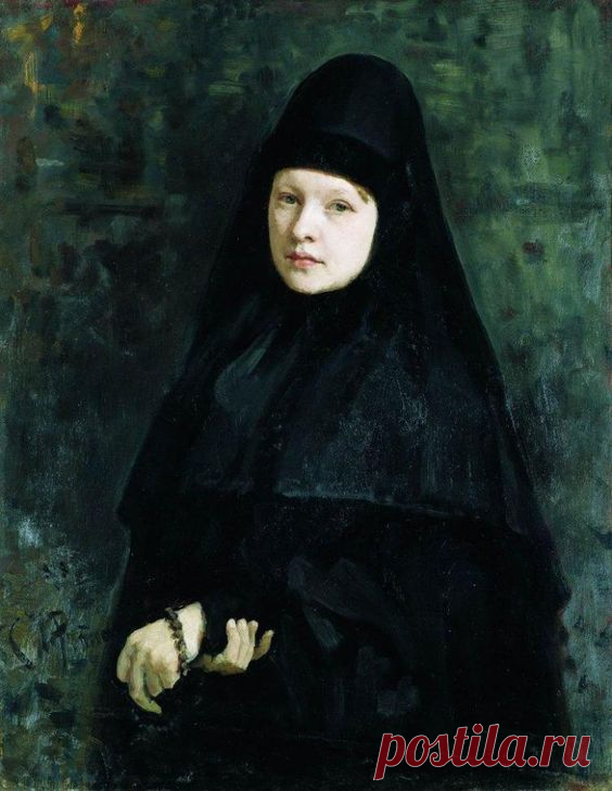 Илья Ефимович Репин -  Монахиня  (1878)