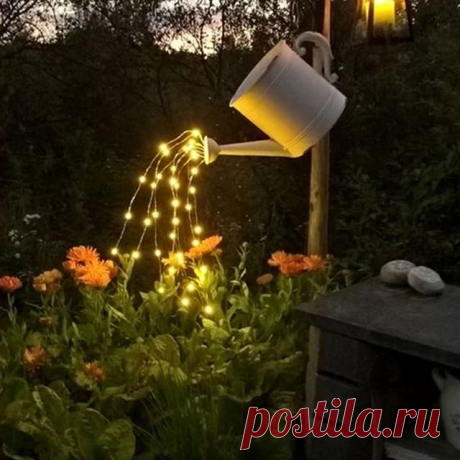 ✨ Новая жизнь старым вещам ✨
Оригинальная подсветка вашего сада 👍