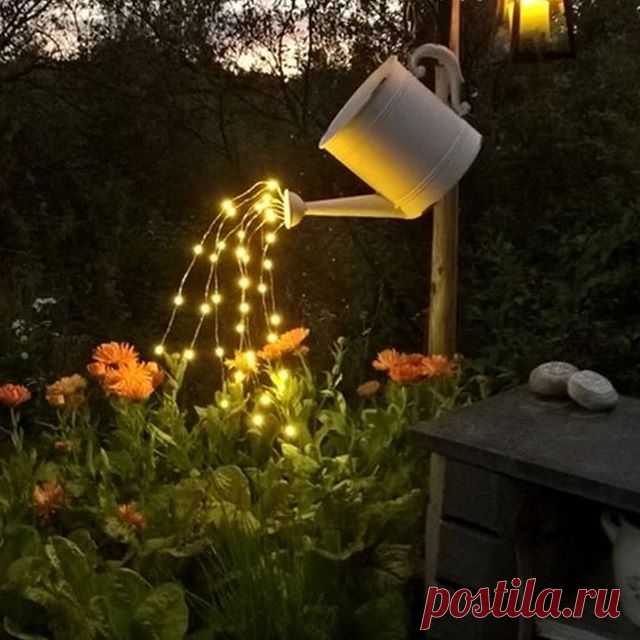 ✨ Новая жизнь старым вещам ✨
Оригинальная подсветка вашего сада 👍