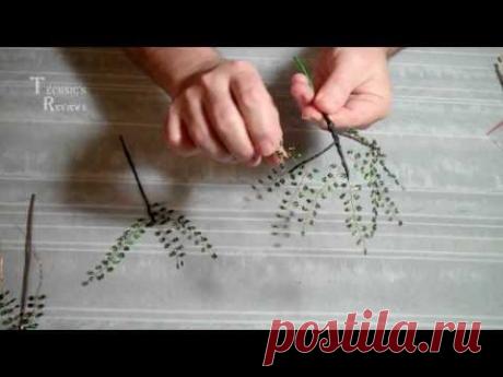 Изготовление большой ветви из бисера. Бонсай. Artificial bonsai.