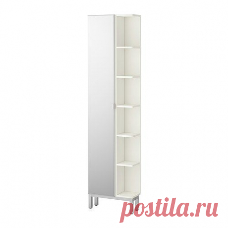 ЛИЛЛОНГЕН Шкафчик зеркальн с 1 дв/1 торц скц - белый - IKEA