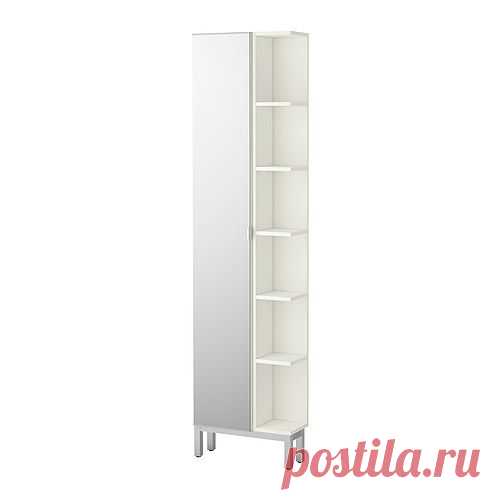ЛИЛЛОНГЕН Шкафчик зеркальн с 1 дв/1 торц скц - белый - IKEA